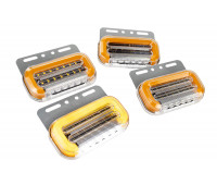 Боковые диодные габаритные фонари (12v) 4шт с подсветкой колеса в железном корпусе для грузового транспорта