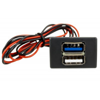 Быстрое зарядное устройство USB 3.0 АПЭЛ на 2 слота вместо заглушки панели приборов для ГАЗель Некст, Бизнес Быстрое зарядное устройство USB 3.0 АПЭЛ на 2 слота вместо заглушки панели приборов для ГАЗель Некст, Бизнес
