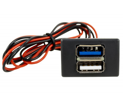 Быстрое зарядное устройство USB 3.0 АПЭЛ на 2 слота вместо заглушки панели приборов для ГАЗель Некст, Бизнес Быстрое зарядное устройство USB 3.0 АПЭЛ на 2 слота вместо заглушки панели приборов для ГАЗель Некст, Бизнес