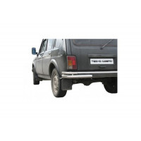 Защита заднего бампера ТехноСфера Уголки двойные для Нива 4х4