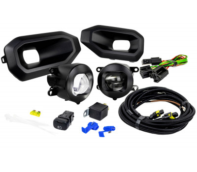 Комплект подключения ПТФ Sal-Man 120W 32000lux (ближний, дальний) с рамками (кронштейнами) для Нива Тревел RS(26)