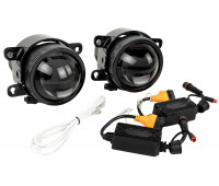 Диодные ПТФ Sal-Man 120W 32000lux (ближний, дальний) с защитой от перегрева и запотевания для Веста 2015-2021 года, Гранта FL, Иксрей, Искра, Ларгус FL, Нива Урбан, Нива Тревел 2021-2025 года, Рено