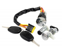 Замок зажигания BYSUN PARTS с личинкой двери и 2 ключами для Ларгус, Рено Дастер, Логан, Сандеро, Клио