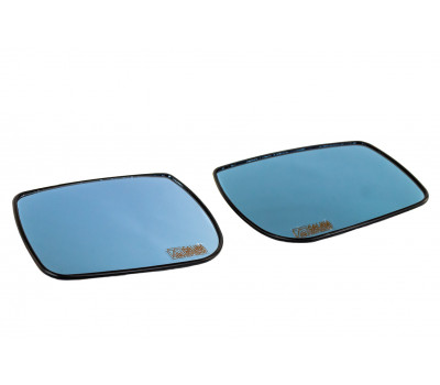 Комплект зеркальных элементов (стекол) Люкс с голубым антибликом и обогревом для Калина, Калина 2, Гранта седан с зеркалами до 2013 года
