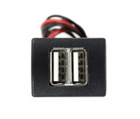 USB зарядка на 2 слота вместо заглушки кнопки для Приора, Гранта FL, Гранта, Калина 2