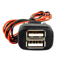 USB зарядка на 2 слота вместо заглушки кнопки для ВАЗ 2108-21099, 2113-2115, Калина, Нива 4х4 21213, 21214, 2131, Шевроле Нива