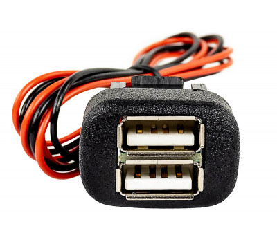 USB зарядка на 2 слота вместо заглушки кнопки для ВАЗ 2108-21099, 2113-2115, Калина, Нива 4х4 21213, 21214, 2131, Шевроле Нива
