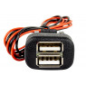 USB зарядка на 2 слота вместо заглушки кнопки для ВАЗ 2108-21099, 2113-2115, Калина, Нива 4х4 21213, 21214, 2131, Шевроле Нива