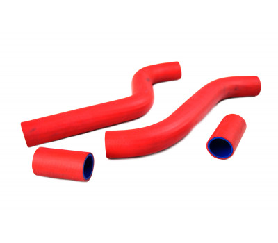 Патрубки радиатора красные армированный каучук для карбюраторных ВАЗ 2108, 2109, 21099
