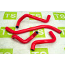 Патрубки печки 21082 армированный каучук красные для инжекторных ВАЗ 2108-21099, 2113-2115
