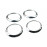 Набор хромированных накладок на круглые сопла воздуховодов для Датсун, Калина 2, Гранта
