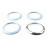 Набор хромированных накладок на круглые сопла воздуховодов для Датсун, Калина 2, Гранта