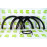 Пластиковые накладки (фендеры) с уплотнителем на арки колес для Нива 4х4 21213, 21214, 2131