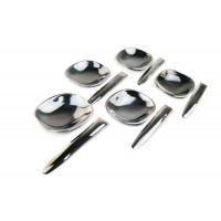 Набор из 5 пар накладок на ручки дверей и багажника из нержавеющей стали для Шевроле Нива, Нива Тревел