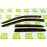 Дефлекторы окон (ветровики) ANV для Рено Логан модификация от 2014 года выпуска