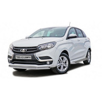 Защита переднего бампера Нержавейка Техносфера Труба d63,5 на Иксрей