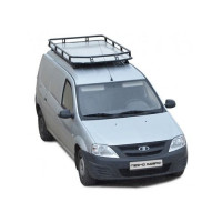 Багажник ТехноСфера Трофи с алюминиевым листом на Ларгус