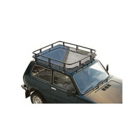 Багажник ТехноСфера Трофи с алюминиевым листом на 3-дверную Лада 4х4, Нива Легенд