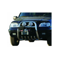 Защита переда под лебедку ТехноСфера Нержавейка d63,5 на Шевроле Нива Защита переда под лебедку ТехноСфера Нержавейка d63,5 на Шевроле Нива