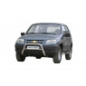 Защита переда ТехноСфера Нержавейка Низкая d63,5 на Шевроле Нива (рестайлинг)