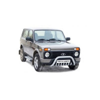 Защита переда ТехноСфера Акула d63,5 на Нива 4х4 Урбан