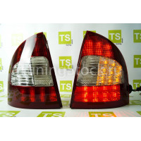 Задние фонари светодиодные красно-белые на Калина седан Задние фонари светодиодные красно-белые на Калина седан