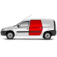 Задняя левая глухая дверь без отверстий под молдинг для Ларгус, Ларгус FL Задняя левая глухая дверь без отверстий под молдинг для Ларгус, Ларгус FL