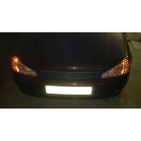 Реснички на фары Соты неокрашенные на Калина