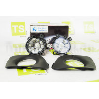 Противотуманные LED фары на 9 диодов с рамками для Калина Противотуманные LED фары на 9 диодов с рамками для Калина