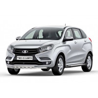 Защита переднего бампера Техносфера Труба двойная d51 на Иксрей