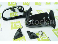 Боковые зеркала с черным глянцевым корпусом для ВАЗ 2108-21099, 2113-2115