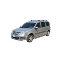 Передняя защита ТехноСфера Нержавейка Труба d51 для Ларгус