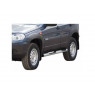 Пороги ТехноСфера Труба с проступью, с металлической заглушкой для Шевроле/Лада Нива 2123, Нива Тревел
