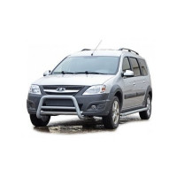 Защита порогов ТехноСфера Нержавейка Труба d63,5 на Ларгус Кросс Защита порогов ТехноСфера Нержавейка Труба d63,5 на Ларгус Кросс