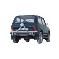 Кронштейн запасного колеса усиленный с защитой задних фонарей ТехноСфера 51 мм для Лада 4х4 Нива